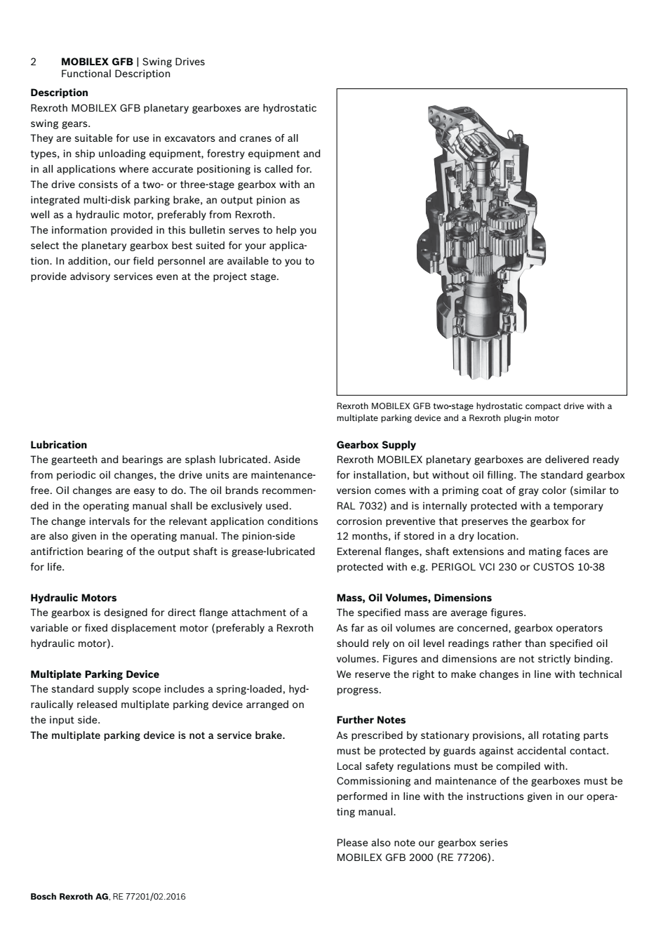 力士樂回轉減速機GFB60技術參數